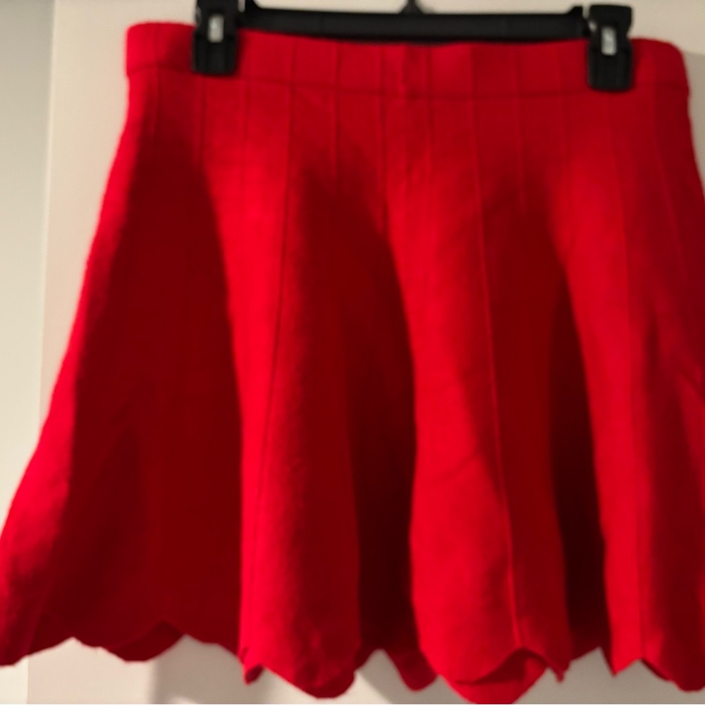 Elegant Red Women's circle Skirt - Picture 2 of 2
